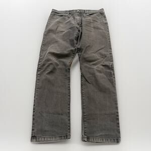 Proof Slim Mens Black Dark Gray Canvas Cotton Blend Jeans Size 32x30